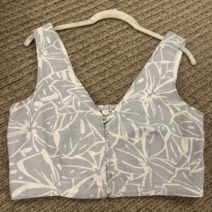 Madewell crop top blouse